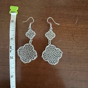 Park Lane Silver Geometric Earrings